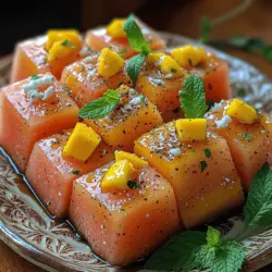 When the sun is shining and the temperatures rise, nothing beats a refreshing summer appetizer that tantalizes the taste buds and invigorates the senses. Enter Watermelon Mango Feta Bites—an exciting culinary creation that combines the best of summer’s bounty in a delightful package. This dish features a harmonious blend of juicy watermelon, sweet mango, and creamy feta cheese, creating a flavorful contrast that is as pleasing to the palate as it is to the eyes.