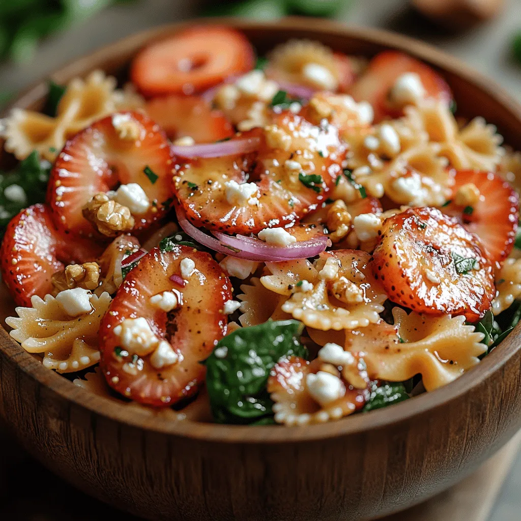 As the weather warms up and summer approaches, thoughts often turn to refreshing, light meals that are perfect for picnics and outdoor gatherings. Pasta salads have emerged as a popular choice during these sun-soaked days, providing a delightful combination of flavors and textures that can be easily adapted to suit various tastes. One standout option is the Strawberry Spinach Pasta Salad – a vibrant, flavorful dish that not only pleases the palate but also nourishes the body.
