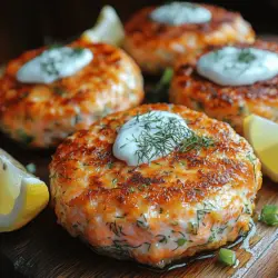 Dill Salmon Patties with Creamy Yogurt Sauce: A Nutritious Delight