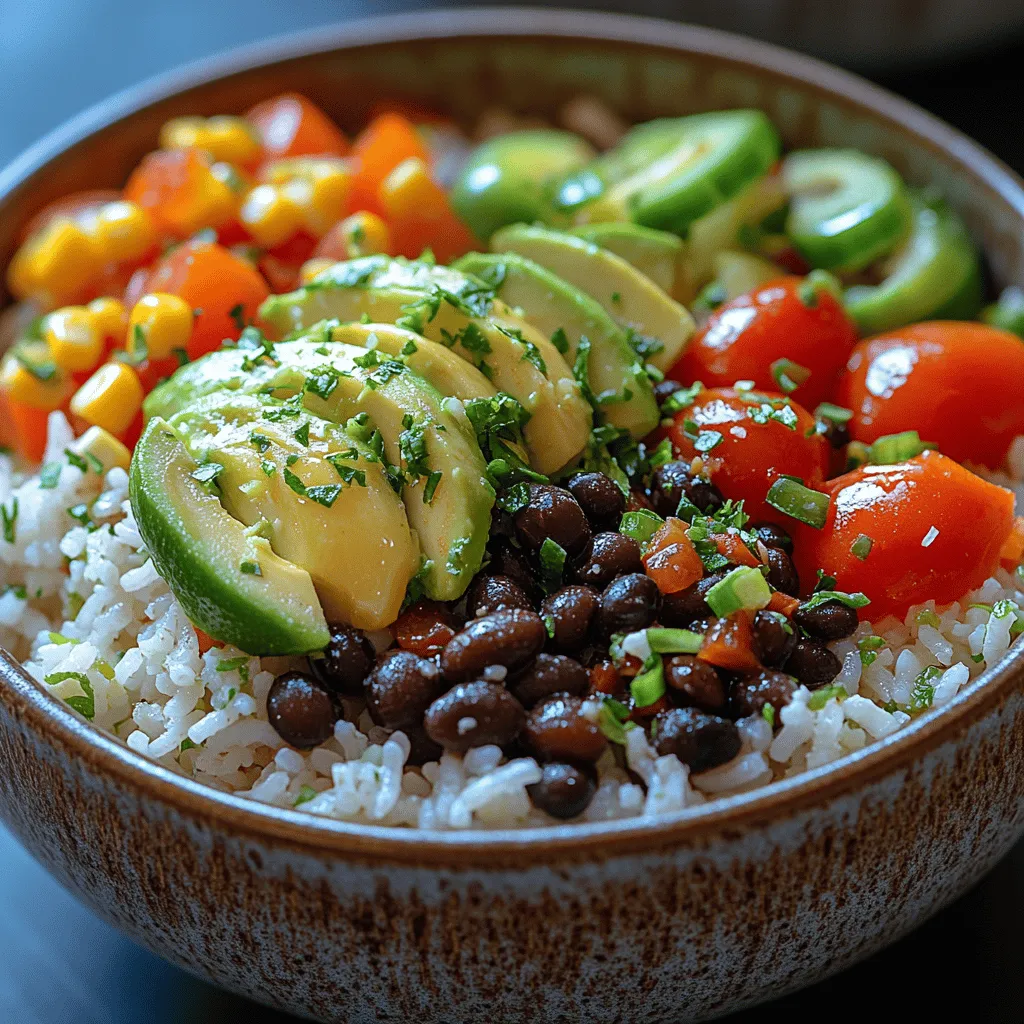 At the heart of Zesty Cilantro Lime Rice Bowls is the combination of jasmine rice and the bright, invigorating notes of lime. Jasmine rice, with its nutty flavor and slightly floral aroma, serves as the perfect canvas for this dish. When cooked correctly, it becomes fluffy and tender, providing a satisfying base that complements the other ingredients beautifully. The addition of lime juice not only elevates the dish with a refreshing tang but also helps to brighten the overall flavor profile, making each bite feel vibrant and alive.