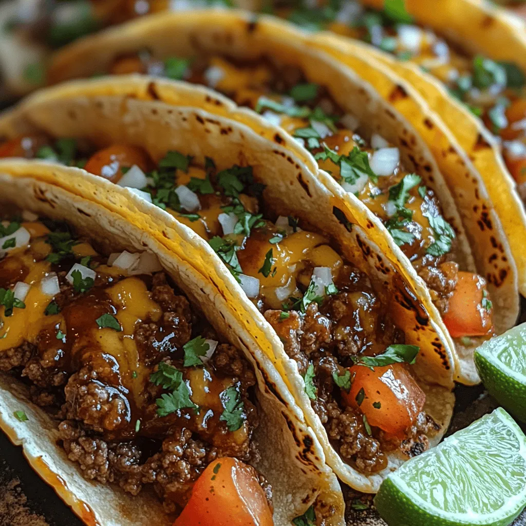 If you're searching for a taco recipe that tantalizes the taste buds and leaves a lasting impression, look no further than Garlic Butter Honey BBQ Beef Tacos. This unique dish combines the sweetness of honey, the rich, savory essence of garlic butter, and the smoky depth of BBQ sauce, creating a flavor profile that is both exciting and comforting. Whether you’re hosting a casual gathering or simply seeking a quick and delicious weeknight dinner, these tacos are sure to please everyone at the table.