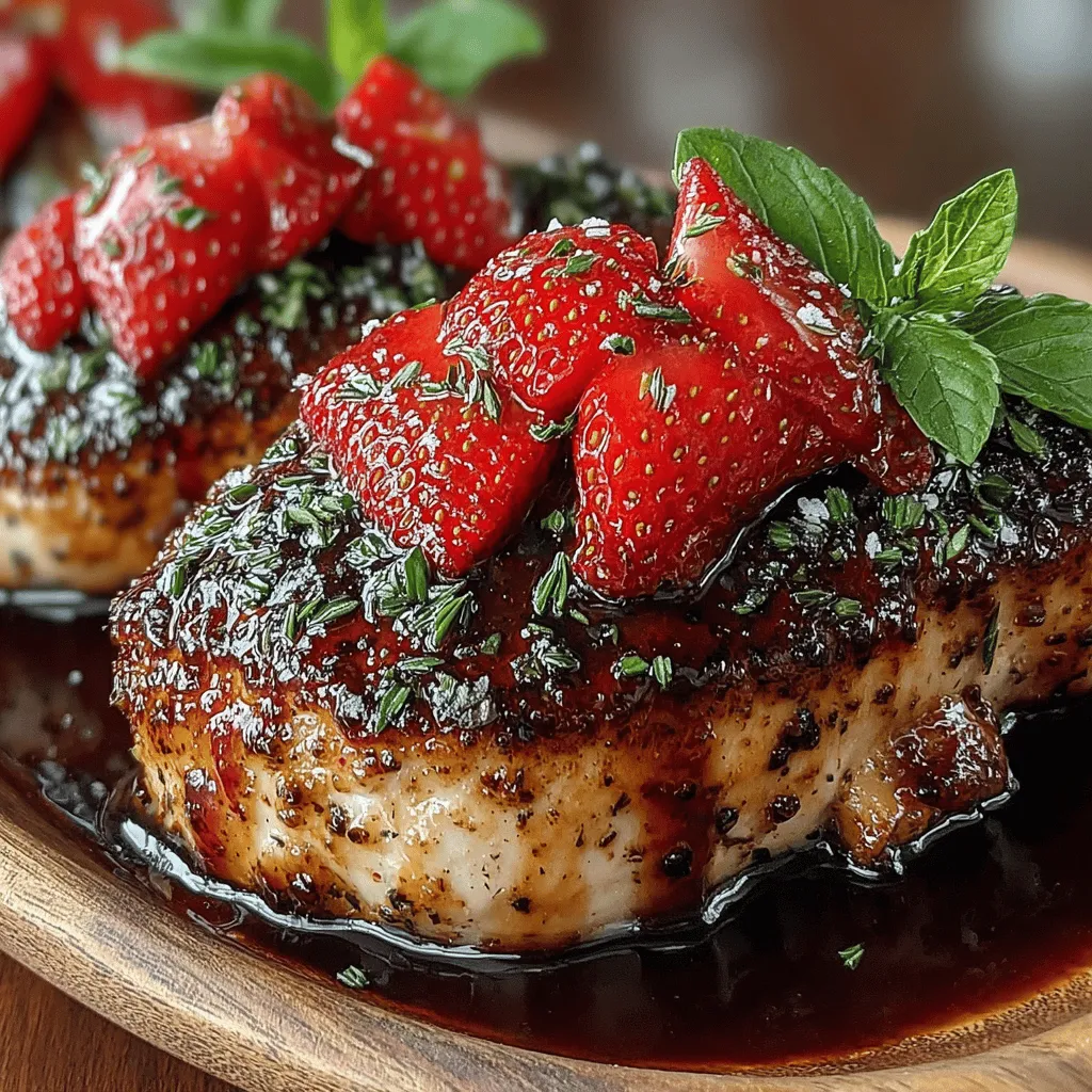 If you're looking to elevate your dining experience with a dish that combines vibrant flavors and enticing aromas, look no further than strawberry glazed chicken. This delightful recipe brings together the sweetness of fresh strawberries and the savory elements of succulent chicken, creating a harmonious balance that is sure to impress. The bright red hue of the strawberries against the golden-brown chicken creates a visually stunning plate, making this dish ideal for everything from casual family dinners to elegant gatherings and special celebrations.