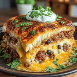 Cheesy Ground Turkey Enchilada Bake Recipe