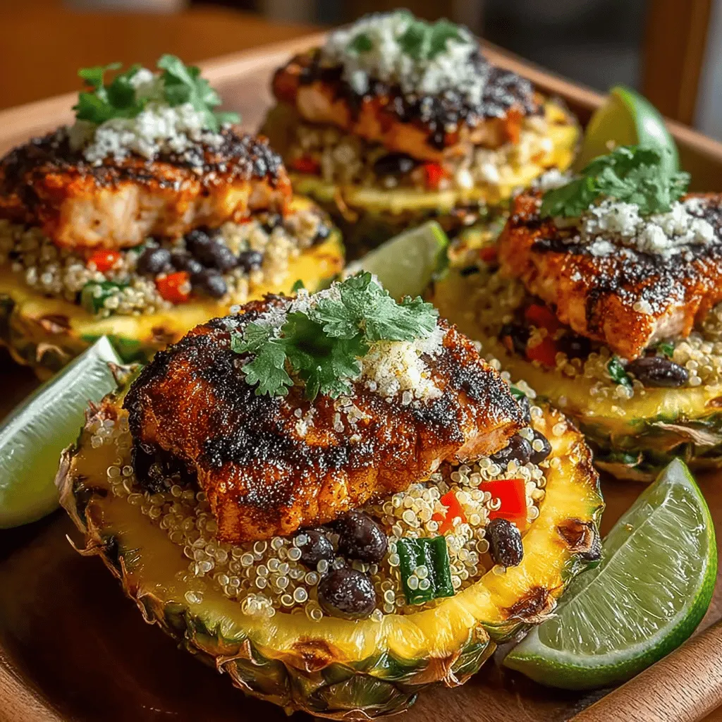 Grilled Chicken Pineapple Bowls are not just a meal; they are a vibrant culinary experience that combines the best of both worlds: savory grilled chicken and sweet, juicy pineapple. This dish has gained popularity for its delicious taste and eye-catching presentation, making it a favorite for summer barbecues, family dinners, and meal prep alike. The combination of fresh ingredients and bold flavors makes it a go-to option for anyone looking to elevate their dining experience.