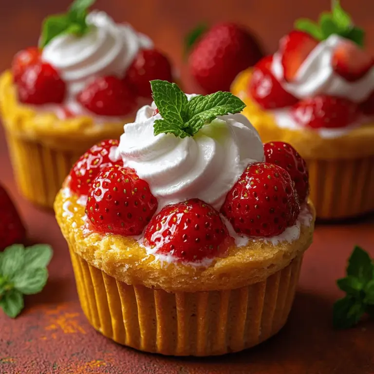 Strawberry shortcake is a classic dessert that evokes memories of summer picnics, family gatherings, and festive celebrations. Its delightful combination of sweet, juicy strawberries, fluffy whipped cream, and tender cake creates a symphony of flavors and textures that is hard to resist. In this recipe for luscious strawberry shortcake cups, we take the beloved traditional dessert to new heights by serving it in individual portions, making it an ideal treat for gatherings or a simple indulgence at home.