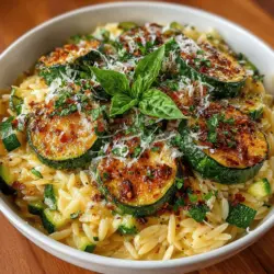 Zesty Lemon Orzo Pasta with Zucchini