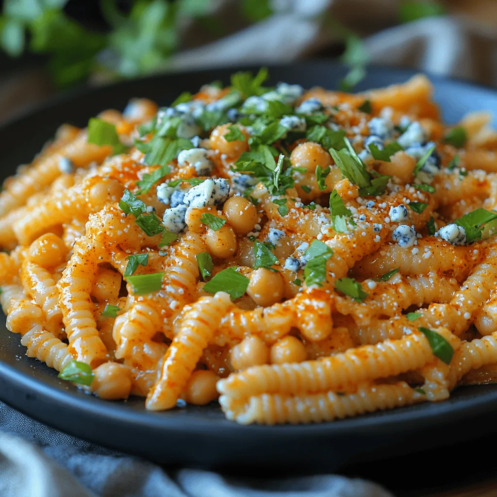 Spicy Creamy Buffalo Chickpea Pasta is an enticing dish that beautifully marries the rich creaminess of dairy or plant-based cream with the fiery zest of buffalo sauce. This recipe is not just a meal; it’s a celebration of flavors that transforms everyday ingredients into an extraordinary dining experience. Whether you’re looking for a quick, satisfying option for a busy weeknight or a cozy dinner that packs a punch, this dish fits the bill.