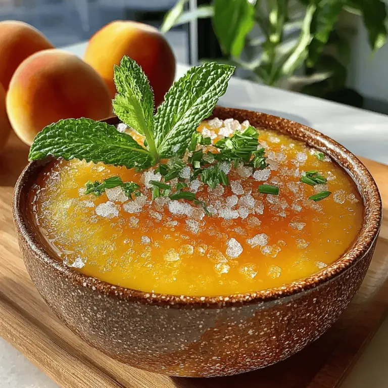 As the sun blazes overhead and the temperature rises, there’s nothing quite like a chilled dessert to provide relief and delight. Summer desserts, particularly frozen treats, evoke a sense of joy and nostalgia, transporting us to sun-soaked afternoons and carefree gatherings. Among these refreshing indulgences, the Sunny Oasis Frozen Peach Sorbet stands out as an ideal choice for those steamy days when you crave something light yet satisfying. This sorbet not only cools you down but also offers a burst of fruity flavor that is both invigorating and delicious.