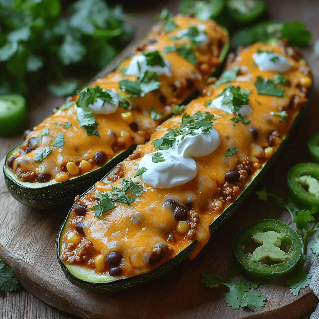 In the realm of healthy eating, striking the balance between nutrition and flavor can often feel like a daunting task. However, innovative recipes like Crunchy Taco Zucchini Boats make it easier to enjoy delicious meals without compromising on health. This delightful dish transforms ordinary zucchinis into flavorful vessels, filled to the brim with a savory taco-inspired mixture. Not only does this recipe cater to a healthier lifestyle, but it also brings a fun and creative twist to traditional taco night, making it an ideal choice for family dinners, meal prep, or even casual gatherings with friends.