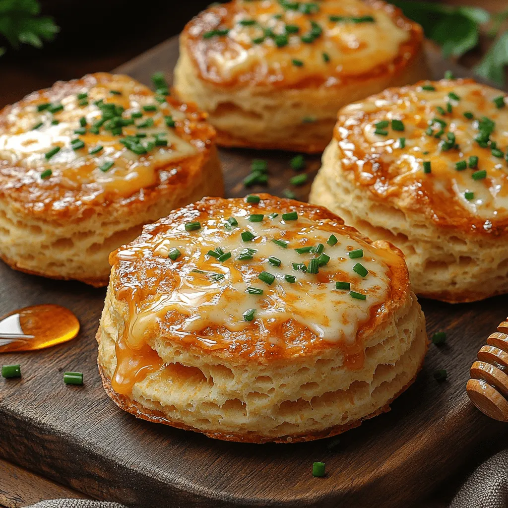 In the world of comfort food, few dishes evoke the warmth and satisfaction of freshly baked biscuits. Among the myriad of biscuit recipes, <strong>Cheddar Chive Delight Biscuits</strong> stand out as a savory treat that perfectly marries the rich, creamy flavor of cheddar cheese with the fresh, fragrant notes of chives. This recipe is not just about creating delicious biscuits; it’s a celebration of homemade meals that nourish both the body and soul.” /></p>
</p>
<h3>Timing and Temperature Guidelines for Optimal Results</h3>
</p>
<p>To achieve the perfect Cheddar Chive Delight Biscuits, timing and temperature are crucial. Preheat your oven to 425°F (220°C) to ensure your biscuits rise beautifully and develop a golden-brown crust. The high temperature also helps create that delightful flaky texture that characterizes the best biscuits.</p>
</p>
<p>Once the biscuits are ready to go in the oven, bake them for 12-15 minutes. Keep a close eye on them during the last few minutes of baking to ensure they don’t over-brown. The biscuits are done when they have risen well and are golden on top. A toothpick inserted into the center should come out clean, indicating they are fully baked. If you prefer a softer biscuit, consider reducing the baking time slightly.</p>
</p>
<h3>Importance of Presentation in Cooking</h3>
</p>
<p>While taste is undoubtedly the most important aspect of cooking, presentation plays a significant role in the overall dining experience. A beautifully presented dish can enhance appetite and make the meal feel more special. For Cheddar Chive Delight Biscuits, consider the following tips for an impressive presentation:</p>
</p>
<p>1. <strong>Use a Clean Plating Style</strong>: Arrange your biscuits on a clean, white plate to allow the vibrant colors of the cheese and chives to pop. A simple, uncluttered presentation can elevate the dish’s appeal.</p>
</p>
<p>2. <strong>Garnish Thoughtfully</strong>: A sprinkle of fresh chives or a light dusting of parmesan can add visual interest. Consider placing a small dish of butter or a herb-infused oil alongside the biscuits for dipping.</p>
</p>
<p>3. <strong>Serve Warm</strong>: Biscuits are best enjoyed fresh from the oven. Serve them warm to maximize their aroma and flavor, inviting your guests to indulge immediately.</p>
</p>
<h3>Flavor Enhancements</h3>
</p>
<p>While the base recipe for Cheddar Chive Delight Biscuits is already rich in flavor, there are numerous ways to enhance and customize this dish to suit your palate.</p>
</p>
<h4>Exploring Seasoning Options</h4>
</p>
<p>Adding spices can elevate the flavor profile of your biscuits. Consider incorporating garlic powder or onion powder into the dry ingredients for an extra layer of flavor. A pinch of cayenne pepper can introduce a subtle kick without overpowering the overall taste.</p>
</p>
<h4>Recommended Herbs and Spices to Elevate the Dish</h4>
</p>
<p>Experimenting with different herbs can transform your biscuits into something uniquely delicious:</p>
</p>
<p>– <strong>Thyme</strong>: A sprinkle of fresh thyme will complement the sharpness of the cheddar beautifully.</p>
<p>– <strong>Rosemary</strong>: Fresh rosemary adds a woodsy note that works well with the rich, cheesy flavor.</p>
<p>– <strong>Paprika</strong>: Sweet or smoked paprika can introduce a vibrant color and a mild warmth.</p>
</p>
<h4>Balancing Flavors: Sweet, Salty, Sour, and Umami</h4>
</p>
<p>Achieving a balance of flavors is paramount in cooking. While your biscuits will naturally be savory due to the cheese and chives, you can bring in other elements:</p>
</p>
<p>– <strong>Sweetness</strong>: A touch of honey or maple syrup can be brushed on top of the biscuits before baking to create a sweet glaze.</p>
<p>– <strong>Sourness</strong>: A spoonful of sour cream mixed into the dough can enhance moisture and introduce a tangy flavor.</p>
<p>– <strong>Umami</strong>: Consider adding finely chopped sun-dried tomatoes or olives for an umami boost that works harmoniously with the cheese.</p>
</p>
<h4>Suggestions for Customization</h4>
</p>
<p>Customization is key when it comes to meal preparation. Here are some ideas to adapt the recipe to your preferences:</p>
</p>
<p>– <strong>Add Vegetables</strong>: Finely chopped spinach or bell peppers can add color and nutrients to your biscuits.</p>
<p>– <strong>Change the Cheese</strong>: While sharp cheddar is a classic choice, feel free to experiment with other cheeses, such as gouda, feta, or pepper jack, for different flavor profiles.</p>
</p>
<h4>Adapting the Recipe for Dietary Preferences</h4>
</p>
<p>If you have guests with dietary restrictions, consider these adaptations:</p>
</p>
<p>– <strong>Vegan</strong>: Replace the cheddar cheese with a vegan cheese alternative and use a vegan butter substitute. Incorporate plant-based milk, such as almond or oat milk.</p>
<p>– <strong>Gluten-Free</strong>: Use a gluten-free all-purpose flour blend to create a biscuit that everyone can enjoy.</p>
</p>
<h4>Creative Twists to Make the Dish Unique</h4>
</p>
<p>For a fun twist, incorporate unique ingredients, such as:</p>
</p>
<p>– <strong>Bacon Bits</strong>: Adding cooked bacon bits can turn your biscuits into a savory treat.</p>
<p>– <strong>Chili Flakes</strong>: For those who enjoy heat, sprinkle chili flakes into the dough to create a spicy version.</p>
</p>
<h3>Serving Suggestions</h3>
</p>
<p>Cheddar Chive Delight Biscuits are versatile and can be served in various ways that suit different occasions.</p>
</p>
<h4>Ideal Pairings for the Dish</h4>
</p>
<p>These biscuits pair wonderfully with soups, salads, or a charcuterie board. Here are some specific pairing suggestions:</p>
</p>
<p>– <strong>Soup</strong>: Serve alongside a creamy tomato soup or a hearty vegetable chowder.</p>
<p>– <strong>Salad</strong>: A fresh garden salad drizzled with a vinaigrette complements the richness of the biscuits.</p>
</p>
<h4>Complementary Sides and Beverages</h4>
</p>
<p>To create a complete meal, consider serving your biscuits with:</p>
</p>
<p>– <strong>Sides</strong>: Roasted vegetables or a simple green salad can balance the richness of the biscuits.</p>
<p>– <strong>Beverages</strong>: Pair the biscuits with a light white wine, such as Sauvignon Blanc, or a refreshing iced tea for a delightful dining experience.</p>
</p>
<h4>Seasonal Variations for Different Occasions</h4>
</p>
<p>These biscuits are adaptable for various seasons and occasions:</p>
</p>
<p>– <strong>Spring/Summer</strong>: Add fresh herbs like basil or dill for a seasonal touch. Serve with a chilled gazpacho.</p>
<p>– <strong>Fall/Winter</strong>: Incorporate seasonal flavors like pumpkin or butternut squash puree into the batter for a warm, cozy biscuit.</p>
</p>
<h4>Portion Sizes and Serving Tips</h4>
</p>
<p>For family meals, consider serving the biscuits warm in a basket lined with a cloth napkin to keep them warm. For gatherings, cut the biscuits into smaller pieces for easy sharing.</p>
</p>
<h3>How to Serve for Family Meals Versus Gatherings</h3>
</p>
<p>For family dinners, a casual presentation works well—simply place the biscuits on the table for everyone to enjoy. For larger gatherings, consider arranging the biscuits on a large platter with garnishes and dipping sauces on the side, encouraging guests to help themselves.</p>
</p>
<h3>Storing and Reheating the Dish</h3>
</p>
<p>If you find yourself with leftovers or wish to prepare the biscuits in advance, proper storage and reheating are key to maintaining their texture and flavor.</p>
</p>
<h4>Proper Storage Techniques to Maintain Freshness</h4>
</p>
<p>To store your biscuits, allow them to cool completely on a wire rack. Place them in an airtight container lined with parchment paper to absorb any moisture. They can be stored at room temperature for up to two days or in the refrigerator for up to a week.</p>
</p>
<h4>Best Practices for Refrigeration and Freezing</h4>
</p>
<p>For longer storage, consider freezing the biscuits. Wrap each biscuit individually in plastic wrap and place them in a freezer-safe bag. They can be frozen for up to three months.</p>
</p>
<h4>Reheating Methods for Optimal Flavor and Texture</h4>
</p>
<p>To reheat, preheat your oven to 350°F (175°C). Place the biscuits on a baking sheet and heat for about 10-15 minutes, or until warmed through. This method helps restore the flaky texture.</p>
</p>
<h4>Tips for Reheating Without Compromising Quality</h4>
</p>
<p>Avoid reheating biscuits in the microwave, as this can make them tough and chewy. Instead, stick to the oven for the best results. If you’re short on time, a quick toast in a skillet can also work well, just be sure to keep the heat low to prevent burning.</p>
</p>
<h3>Conclusion</h3>
</p>
<p>Cheddar Chive Delight Biscuits are more than just a side dish; they are a delightful addition to any meal, showcasing versatility and flavor that can cater to various occasions. Whether you’re enjoying them at a cozy family dinner or serving them at a festive gathering, these biscuits are bound to impress.</p>
</p>
<p>The joy of cooking at home lies in the ability to experiment and adapt recipes to suit your tastes and dietary preferences. We encourage you to try your hand at these biscuits, explore the flavor enhancements, and make them your own. With their rich cheesy flavor and fresh chive notes, Cheddar Chive Delight Biscuits will undoubtedly find a cherished place in your recipe repertoire, perfect for everyday meals and special occasions alike. Happy baking!</p>
</div>