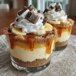In recent years, no-bake desserts have surged in popularity, captivating dessert enthusiasts with their simplicity and delightful flavors. These treats are especially favored during warm weather when turning on the oven can feel like a daunting task. The "Banana Bliss No-Bake Cream Pie Cups" exemplify the charm of no-bake desserts, offering a refreshing and delicious option for gatherings, picnics, or simply a sweet indulgence on a warm day. With their creamy filling, crunchy crust, and the naturally sweet notes of ripe bananas, these pie cups are sure to please banana lovers and dessert aficionados alike.