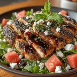 Grilled Chicken & Watermelon Salad Recipe