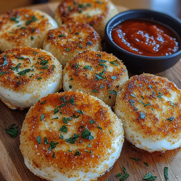 Crispy baked mozzarella rounds are a delightful treat that has garnered a loyal following among cheese lovers and snack enthusiasts alike. With their irresistible crunch and gooey, melty center, these bites of heaven can elevate any gathering, whether it’s a casual family dinner or a festive party. The appeal lies not just in their texture and flavor but also in their versatility; they can be served as an appetizer, a snack, or even a main dish when paired with a fresh salad or pasta.