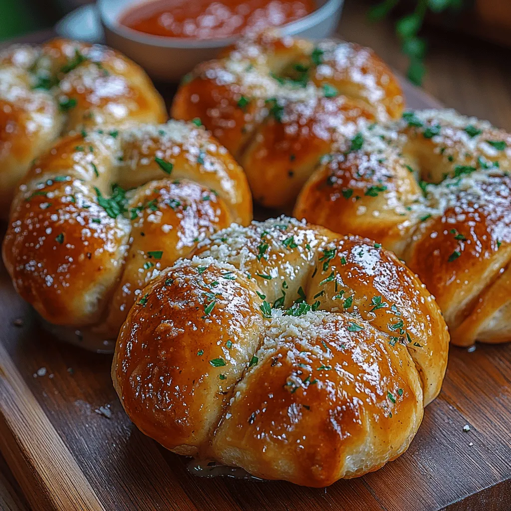 Buttery Garlic Knots are a delightful combination of soft, fluffy dough intertwined with rich garlic butter and aromatic herbs, creating an irresistible culinary experience. These savory bites serve as the perfect accompaniment to a wide range of meals, whether as a tempting appetizer or a side dish that enhances the flavors of various cuisines. Their versatility makes them a staple in many households, and they are especially popular at gatherings and festive occasions.