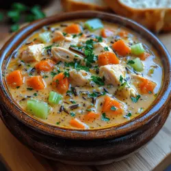 Cozy Creamy Chicken and Wild Rice Soup