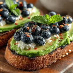 Blueberry Avocado Toast Delight: Step-by-Step Guide