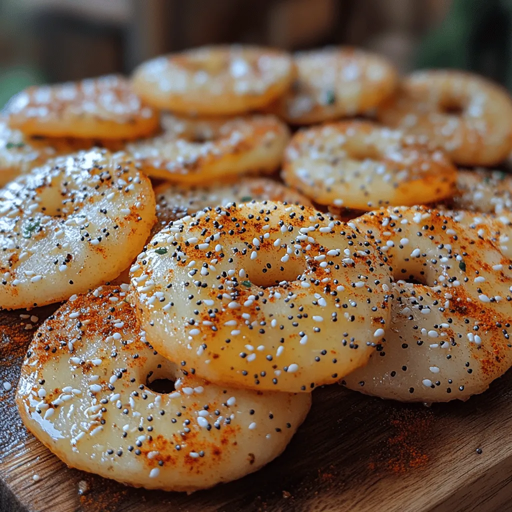 Everything bagel chips have emerged as a favorite snack for many, offering a delightful crunch packed with flavor. These crispy morsels, loaded with the classic seasoning blend of garlic, onion, sesame seeds, and poppy seeds, have gained popularity not only for their taste but also for their versatility. Whether you enjoy them on their own, with dips, or as a topping for salads, homemade everything bagel chips elevate any snacking experience.