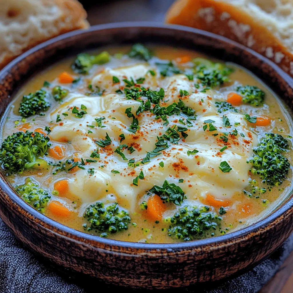 Velvety Broccoli Cheese Bliss Soup is a delightful dish that perfectly encapsulates the essence of comfort food. With its creamy texture and rich flavor, this soup has become a staple in many households, offering a warm embrace on chilly days or a satisfying meal anytime. The combination of fresh broccoli and sharp cheddar cheese creates a harmony of health and indulgence that appeals to both adults and children alike. This soup is not just a dish; it’s an experience that invites you to savor each spoonful, making it an ideal choice for family gatherings or quiet nights at home.