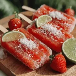 As the sun shines brighter and temperatures rise, the craving for refreshing treats becomes almost instinctual. Frozen desserts, in particular, capture the essence of summer, offering a delicious respite from the heat. Among the myriad of options available, Frosty Strawberry Coconut Pops stand out as a delightful combination of flavor and health. These pops not only celebrate the natural sweetness of strawberries but also introduce the creamy richness of coconut, making them an ideal choice for those looking to indulge without guilt.