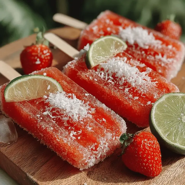 As the sun shines brighter and temperatures rise, the craving for refreshing treats becomes almost instinctual. Frozen desserts, in particular, capture the essence of summer, offering a delicious respite from the heat. Among the myriad of options available, Frosty Strawberry Coconut Pops stand out as a delightful combination of flavor and health. These pops not only celebrate the natural sweetness of strawberries but also introduce the creamy richness of coconut, making them an ideal choice for those looking to indulge without guilt.