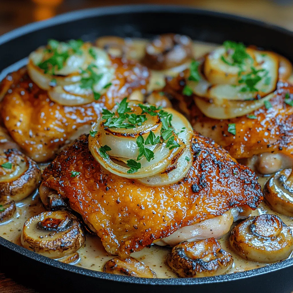 Indulging in a comforting meal after a long day is one of life's simple pleasures, and nothing embodies this more than Creamy Mushroom Chicken Thighs. This dish combines tender, juicy chicken thighs with a rich and savory mushroom cream sauce, making it an ideal option for a weeknight dinner or a special occasion. The creamy texture and robust flavors of this recipe create a satisfying experience that is sure to please even the pickiest eaters.