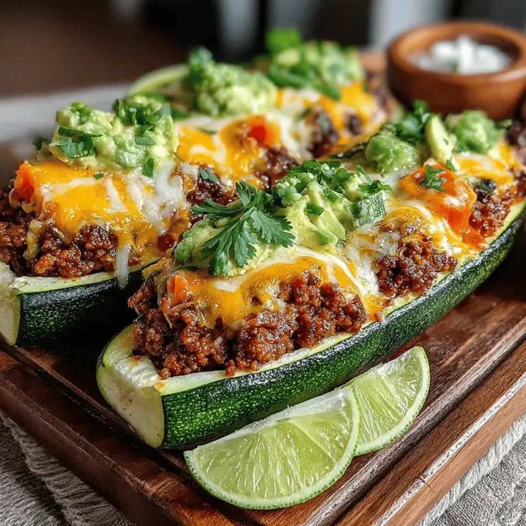 A key component of any great dish lies in its ingredients. Zesty Zucchini Taco Boats boast a range of nutritious components that not only enhance flavor but also contribute various health benefits.