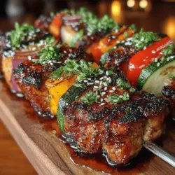 Grilled Teriyaki Chicken Skewers with a Twist