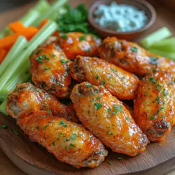 In recent years, air frying has emerged as a culinary game-changer, allowing home cooks to enjoy their favorite fried foods with significantly less oil and guilt. One dish that has captured the hearts (and taste buds) of many is the Buffalo chicken wing. These Crunchy Buffalo Air-Fried Wings not only offer a healthier alternative to their deep-fried counterparts, but they also deliver an irresistible punch of flavor and crunch that will undoubtedly satisfy any craving. Perfect for game day gatherings, casual dinners, or simply as a weekend treat, this recipe is designed to impress both guests and family alike.