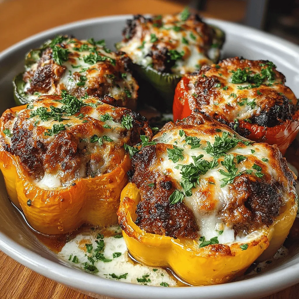 Savory Sausage-Stuffed Bell Peppers are more than just a meal; they embody comfort, versatility, and a burst of flavor in every bite. This dish brings together the wholesome goodness of fresh vegetables and hearty fillings, making it an ideal option for busy weeknights or festive gatherings. The vibrant bell peppers serve as a colorful vessel, housing a delicious mixture of Italian sausage, rice, and aromatic spices that come together to create a satisfying, nutritious meal.