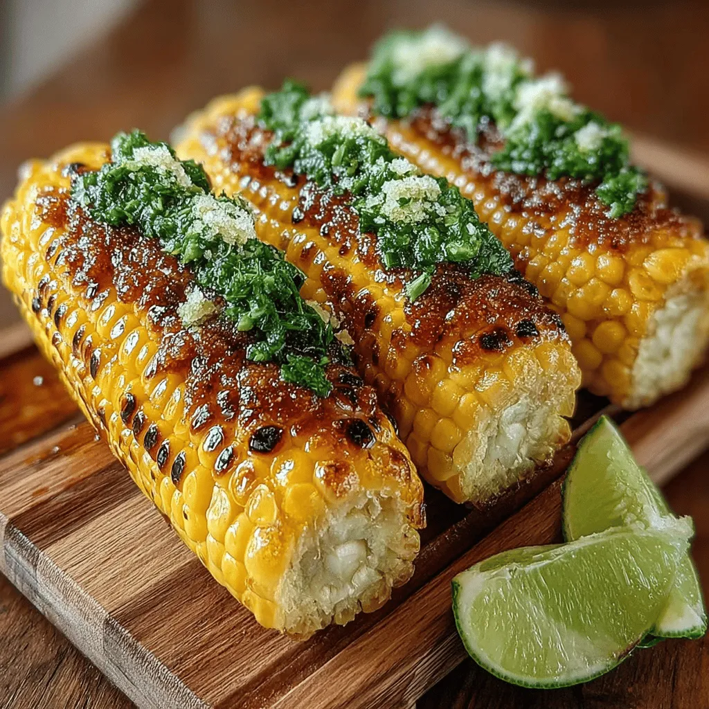 Fresh cilantro and lime wedges serve not only as garnishes but also enhance the overall flavor profile and visual appeal of your Honey-Lime Grilled Corn. Cilantro adds a vibrant, herbaceous note that balances the sweetness of the honey-lime glaze while providing a pop of green that brightens the dish. Lime wedges, on the other hand, offer a zesty, tangy counterpoint that invites diners to squeeze a bit more acidity over their corn, elevating the taste experience. Together, they create a dish that is as pleasing to the eye as it is to the palate.