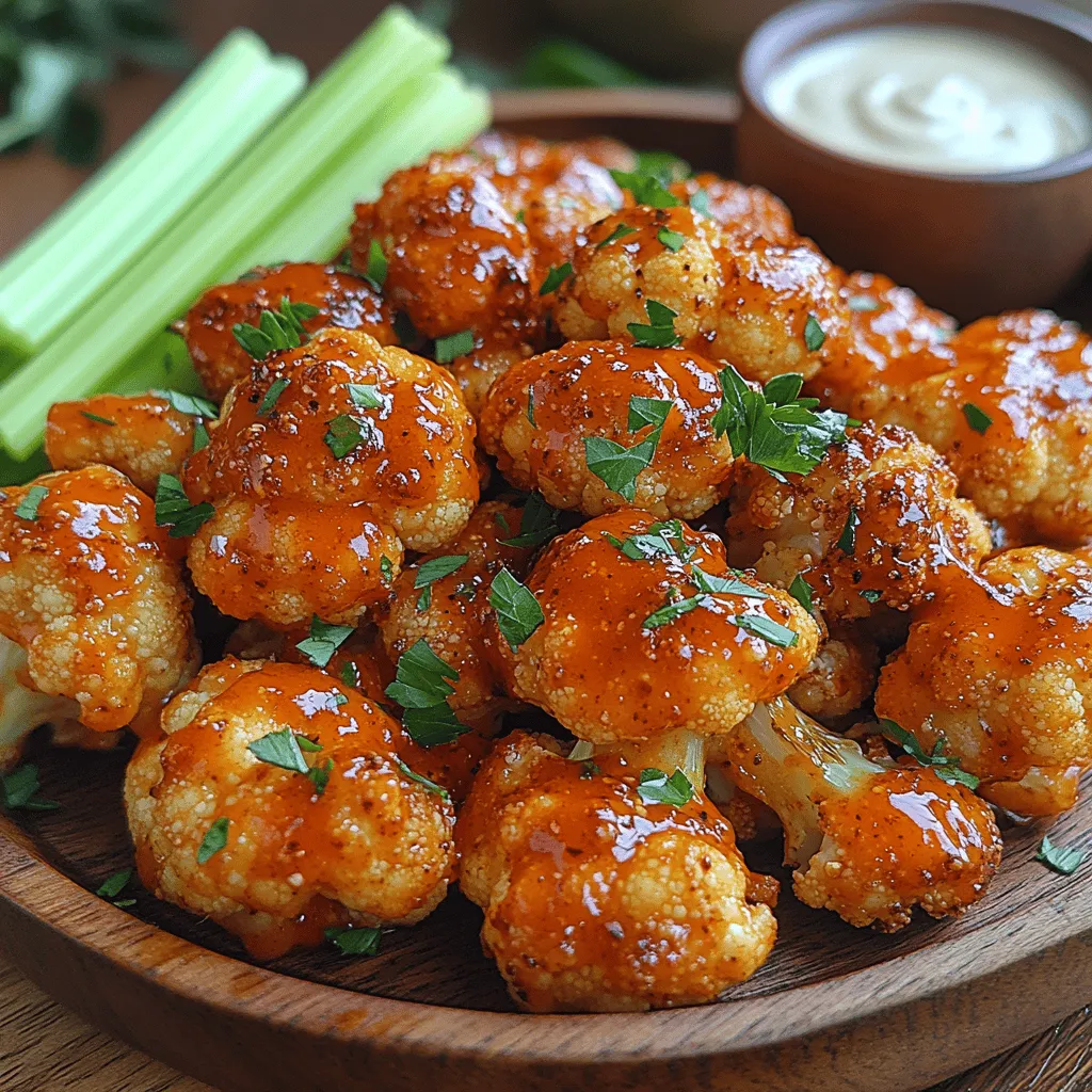 Once your cauliflower bites are perfectly baked and crispy, it’s time to bring in the star of the show: the buffalo sauce. In a large mixing bowl, carefully add your baked cauliflower florets. Pour the prepared buffalo sauce over the cauliflower, ensuring that every piece is generously coated.