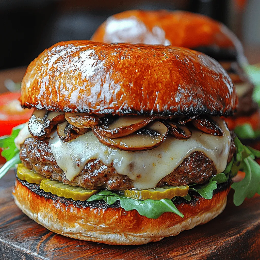 The foundation of any great burger is the ground beef, and choosing the right fat content is crucial for achieving both juiciness and flavor. For the Savory Mushroom and Swiss Burgers, a blend with 80% lean meat to 20% fat is ideal. This ratio strikes the perfect balance, providing enough fat to keep the patties moist during cooking while still allowing the beef’s natural flavors to shine through. Opting for high-quality, grass-fed beef can further enhance the flavor profile, resulting in a truly gourmet experience.