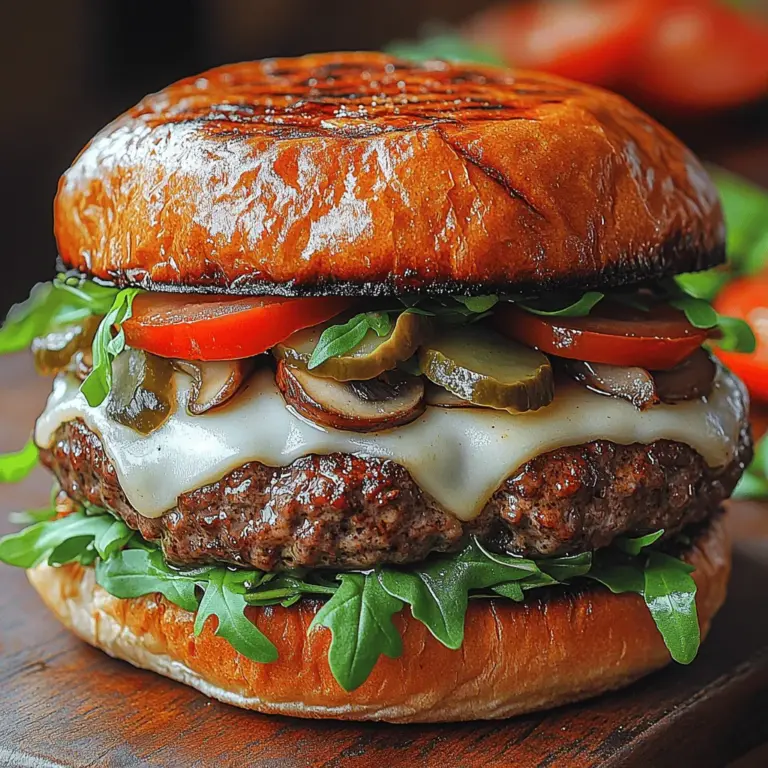 The foundation of any great burger is the ground beef, and choosing the right fat content is crucial for achieving both juiciness and flavor. For the Savory Mushroom and Swiss Burgers, a blend with 80% lean meat to 20% fat is ideal. This ratio strikes the perfect balance, providing enough fat to keep the patties moist during cooking while still allowing the beef’s natural flavors to shine through. Opting for high-quality, grass-fed beef can further enhance the flavor profile, resulting in a truly gourmet experience.
