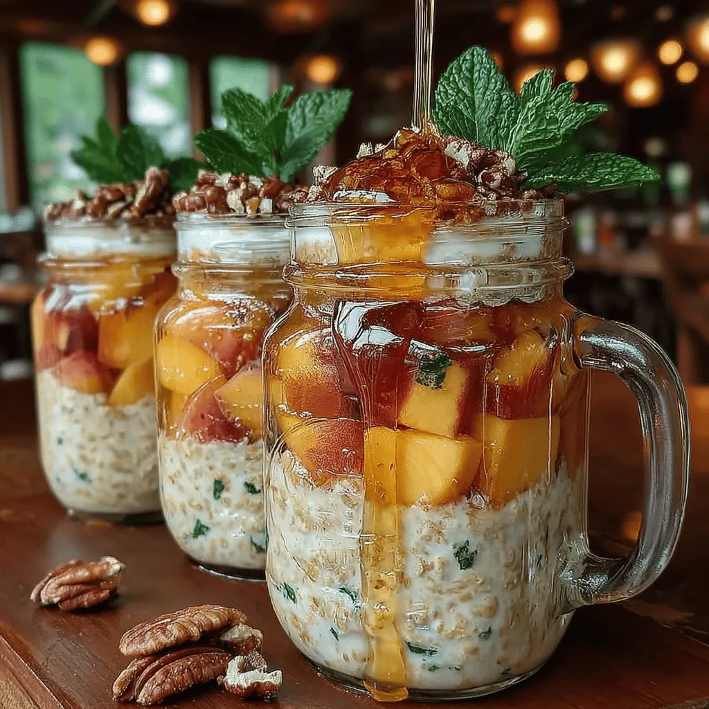 Overnight oats have surged in popularity in recent years as a go-to breakfast option for those seeking convenience without sacrificing nutrition. This simple yet versatile dish allows busy individuals to prepare a wholesome meal in advance, making it ideal for hectic mornings or on-the-go lifestyles. One exciting variation of this beloved breakfast staple is Peach Cobbler Overnight Oats. This recipe takes the comforting flavors of the traditional dessert and transforms them into a healthy, satisfying morning meal that’s both delicious and nourishing.