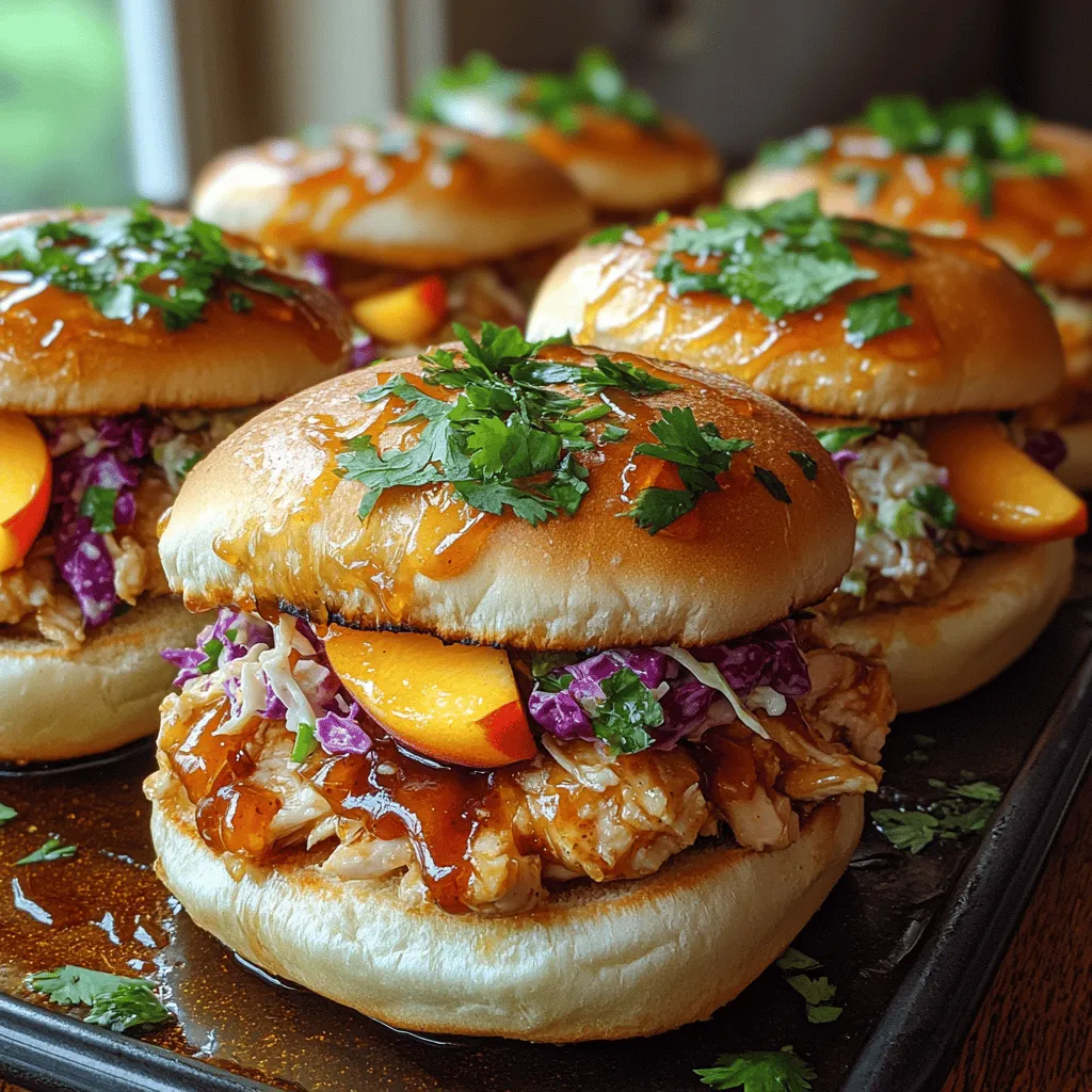 As summer approaches, the allure of outdoor gatherings and family barbecues becomes irresistible. What better way to enjoy these sunny days than with a dish that embodies the flavors of the season? Enter Peach Honey BBQ Chicken Sliders—a delightful combination of juicy BBQ chicken, sweet peach preserves, and honey, all nestled in soft slider buns. These sliders not only bring a burst of flavor to the table but also offer a refreshing take on traditional BBQ fare.