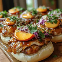 As summer approaches, the allure of outdoor gatherings and family barbecues becomes irresistible. What better way to enjoy these sunny days than with a dish that embodies the flavors of the season? Enter Peach Honey BBQ Chicken Sliders—a delightful combination of juicy BBQ chicken, sweet peach preserves, and honey, all nestled in soft slider buns. These sliders not only bring a burst of flavor to the table but also offer a refreshing take on traditional BBQ fare.
