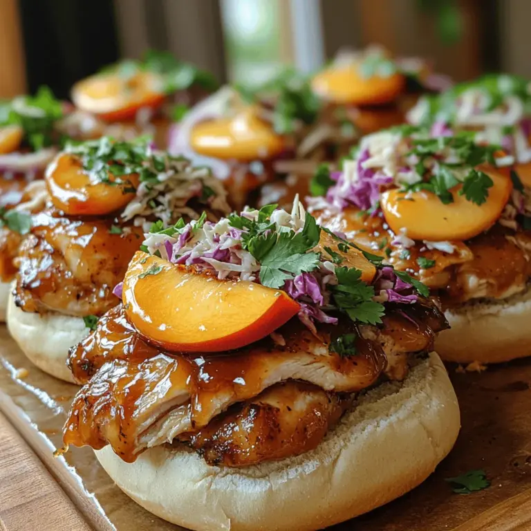 As summer approaches, the allure of outdoor gatherings and family barbecues becomes irresistible. What better way to enjoy these sunny days than with a dish that embodies the flavors of the season? Enter Peach Honey BBQ Chicken Sliders—a delightful combination of juicy BBQ chicken, sweet peach preserves, and honey, all nestled in soft slider buns. These sliders not only bring a burst of flavor to the table but also offer a refreshing take on traditional BBQ fare.
