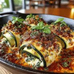 Zucchini Lasagna Rolls Recipe