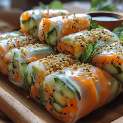In a world where fresh and healthy eating is increasingly important, crunchy carrot cucumber spring rolls stand out as a vibrant and nutritious option. These delightful rolls are not only visually appealing but also packed with flavor and texture, making them a perfect appetizer or light meal. As the culinary landscape shifts towards more plant-based and wholesome ingredients, spring rolls offer a versatile and refreshing way to incorporate a variety of vegetables into your diet.