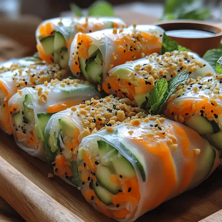 In a world where fresh and healthy eating is increasingly important, crunchy carrot cucumber spring rolls stand out as a vibrant and nutritious option. These delightful rolls are not only visually appealing but also packed with flavor and texture, making them a perfect appetizer or light meal. As the culinary landscape shifts towards more plant-based and wholesome ingredients, spring rolls offer a versatile and refreshing way to incorporate a variety of vegetables into your diet.