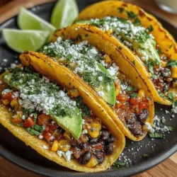 Charred Corn & Black Bean Tacos