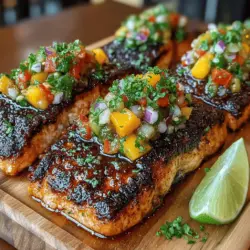 Grilled Salmon with Peach Salsa