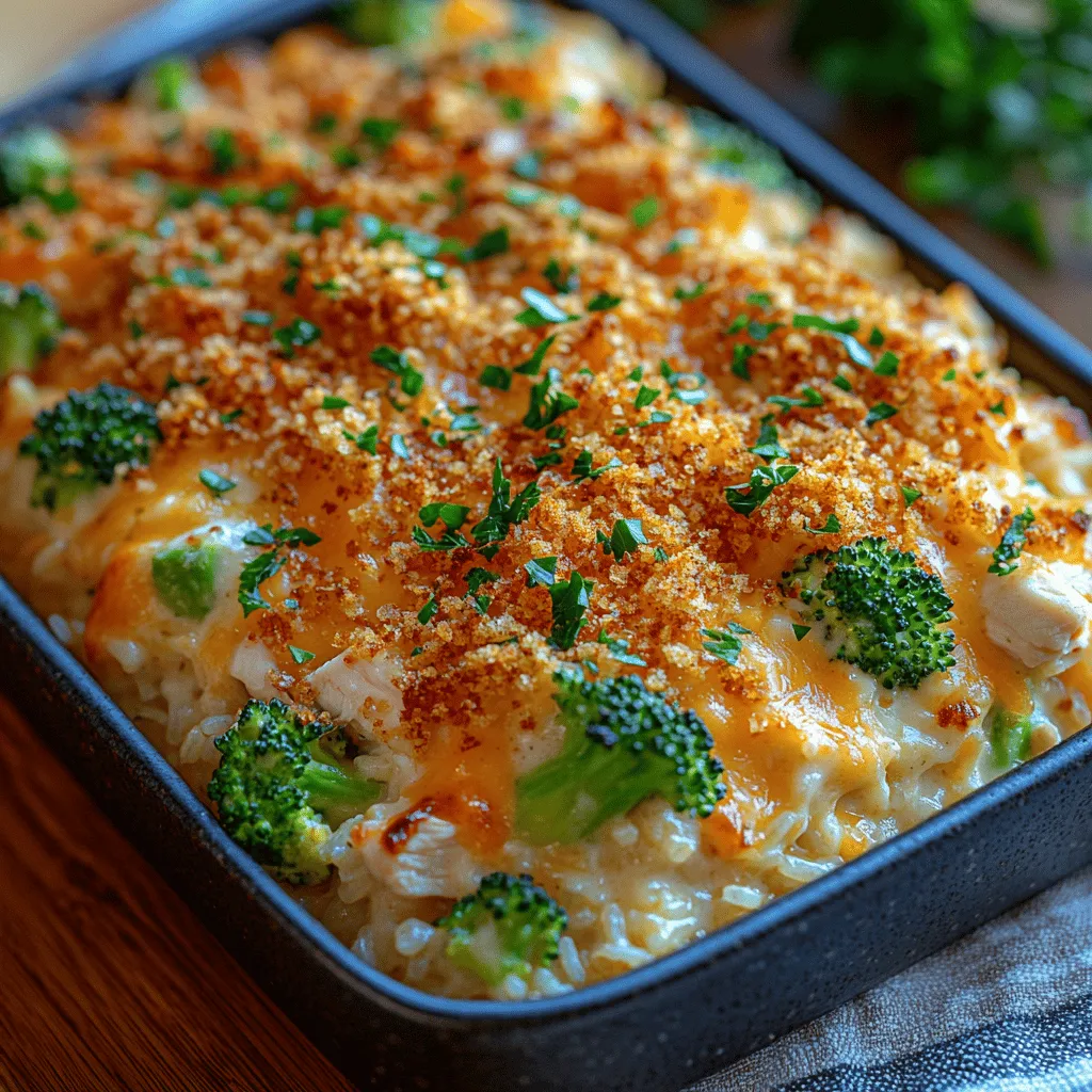 When it comes to comforting meals, few dishes evoke the same warm feelings as a casserole. Casseroles are the epitome of home-cooked goodness, offering a blend of flavors and textures that come together in one hearty dish. Among the myriad options available, the Cheesy Chicken Broccoli Rice Bake stands out as a quintessential family-friendly recipe that promises to please even the pickiest of eaters. This dish not only satisfies hunger but also brings families together around the dinner table, making it a staple for weeknight meals.