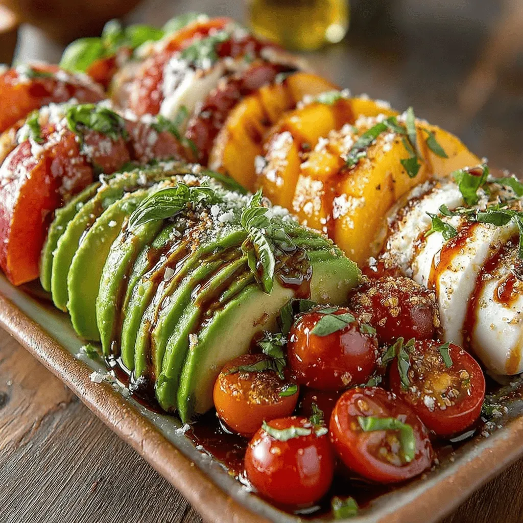 The Caprese salad is a beloved Italian dish that embodies the essence of simple, fresh ingredients. Originating from the island of Capri, this salad traditionally consists of ripe tomatoes, fresh mozzarella cheese, and fragrant basil, all seasoned with a drizzle of olive oil and a sprinkle of salt. Its vibrant colors—red, white, and green—mirror the Italian flag, making it not only a feast for the palate but also for the eyes. Over the years, variations of the classic Caprese have emerged, each adding unique flavors and ingredients while maintaining the spirit of the original.
