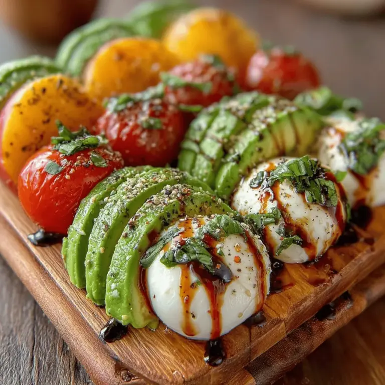 The Caprese salad is a beloved Italian dish that embodies the essence of simple, fresh ingredients. Originating from the island of Capri, this salad traditionally consists of ripe tomatoes, fresh mozzarella cheese, and fragrant basil, all seasoned with a drizzle of olive oil and a sprinkle of salt. Its vibrant colors—red, white, and green—mirror the Italian flag, making it not only a feast for the palate but also for the eyes. Over the years, variations of the classic Caprese have emerged, each adding unique flavors and ingredients while maintaining the spirit of the original.