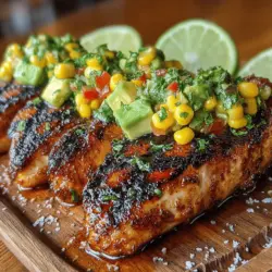 When it comes to cooking, few dishes can evoke the same excitement and satisfaction as a perfectly grilled chicken adorned with vibrant accompaniments. "Smoky Delight: Smoked Paprika Chicken with Avocado Corn Salsa" is one such dish that manages to charm both the palate and the eye, offering a delightful balance of smoky, savory flavors paired with fresh, colorful ingredients. This recipe stands out for its ability to elevate simple chicken breasts into a culinary experience that is not only mouthwatering but also visually appealing.