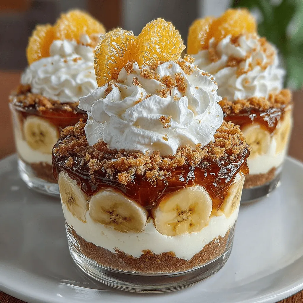 Welcome to the delightful world of desserts, where flavors and creativity come together to create unforgettable treats. Today, we’re excited to introduce you to a scrumptious recipe that promises to elevate your dessert game — Banana Bliss No-Bake Cream Pie Cups. This dessert is not only a feast for the eyes but also a delightful blend of creamy, fruity, and crunchy textures that will leave your taste buds dancing. Whether you're an experienced baker or a novice in the kitchen, this easy-to-follow recipe will help you impress family and friends alike.