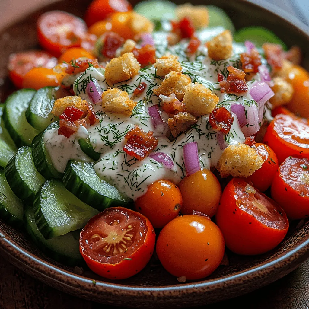 Achieving a flavorful salad hinges significantly on how well the dressing adheres to the vegetables. The creamy ranch dressing used in the Crunchy Ranch Cucumber Salad is a perfect choice because its texture allows it to cling to the crisp cucumbers and other ingredients. This adherence is enhanced by the addition of sour cream or Greek yogurt, which brings a thickness that coats the vegetables evenly.