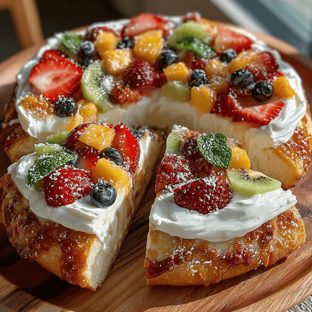 As the sun shines brighter and the days grow longer, the allure of summer desserts becomes irresistible. One delightful treat that captures the essence of summer is fruit pizza—a colorful, refreshing dessert that is as pleasing to the eye as it is to the palate. This delightful dish features a sweet, buttery crust topped with a luscious layer of cream cheese frosting and an assortment of vibrant seasonal fruits. The result is a harmonious blend of flavors and textures that evokes the very spirit of summertime.