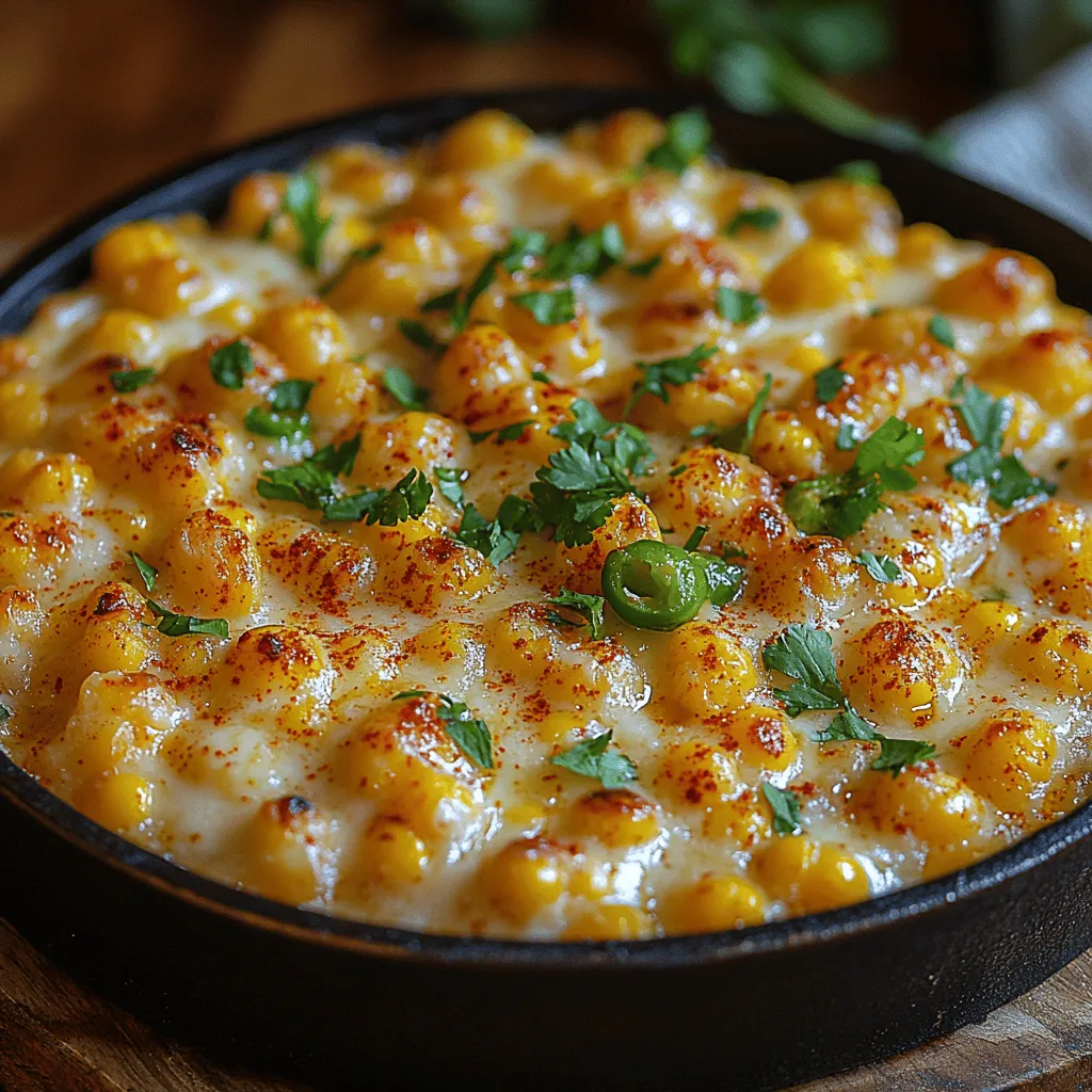 The Cheesy Jalapeño Corn Skillet is a delightful dish that embodies the perfect harmony of flavors and textures. This vibrant creation combines the sweetness of fresh corn with the creamy richness of cheese and a hint of heat from jalapeños, making it an irresistible choice for any meal. Whether served as a side dish at a summer barbecue or as a comforting appetizer for your next gathering, this skillet recipe is sure to please a crowd and leave them coming back for seconds.